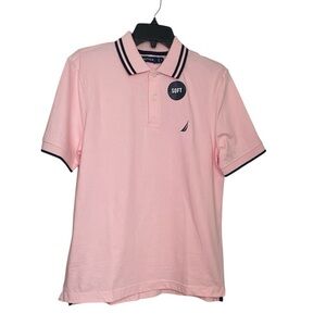 Nautica classic fit solid pink Polo sz S